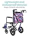 Vive XL Wheelchair Bag - Waterproof, Scratch-Resistant, Double-Stitched, Machine Washable Accessory for Adults, Seniors, 15 Colors - Storage Walker Backpack to Hang on Back of Wheel Chair