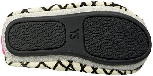 Yosi Samra Unisex-Child Sammie Linear Haircalf Slip on Ballet Flat4