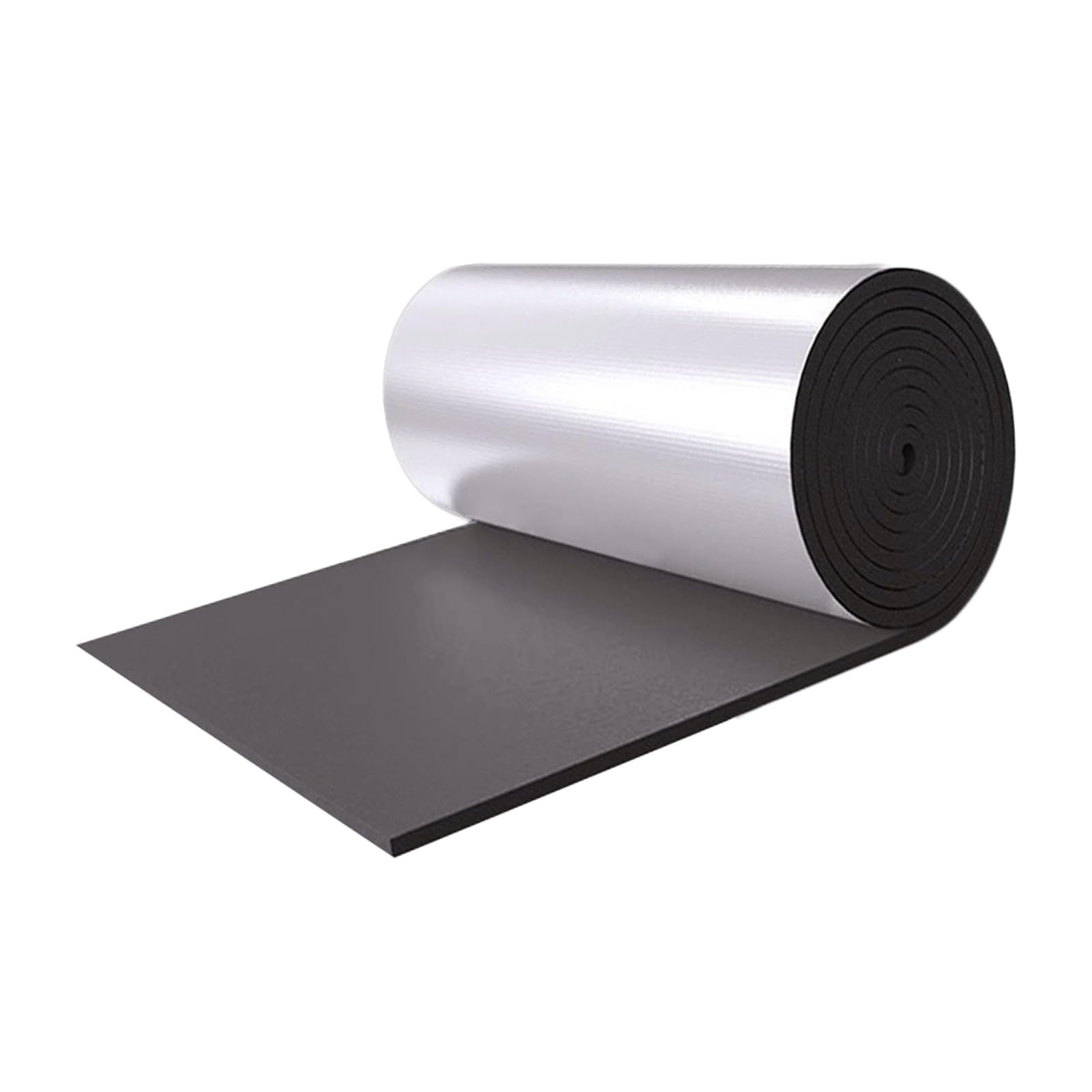 Alfombrilla aislante insonorizante, lámina de aluminio autoadhesiva, resistente al calor, se puede cortar para techos, paredes, suelos y aplicaciones de coche