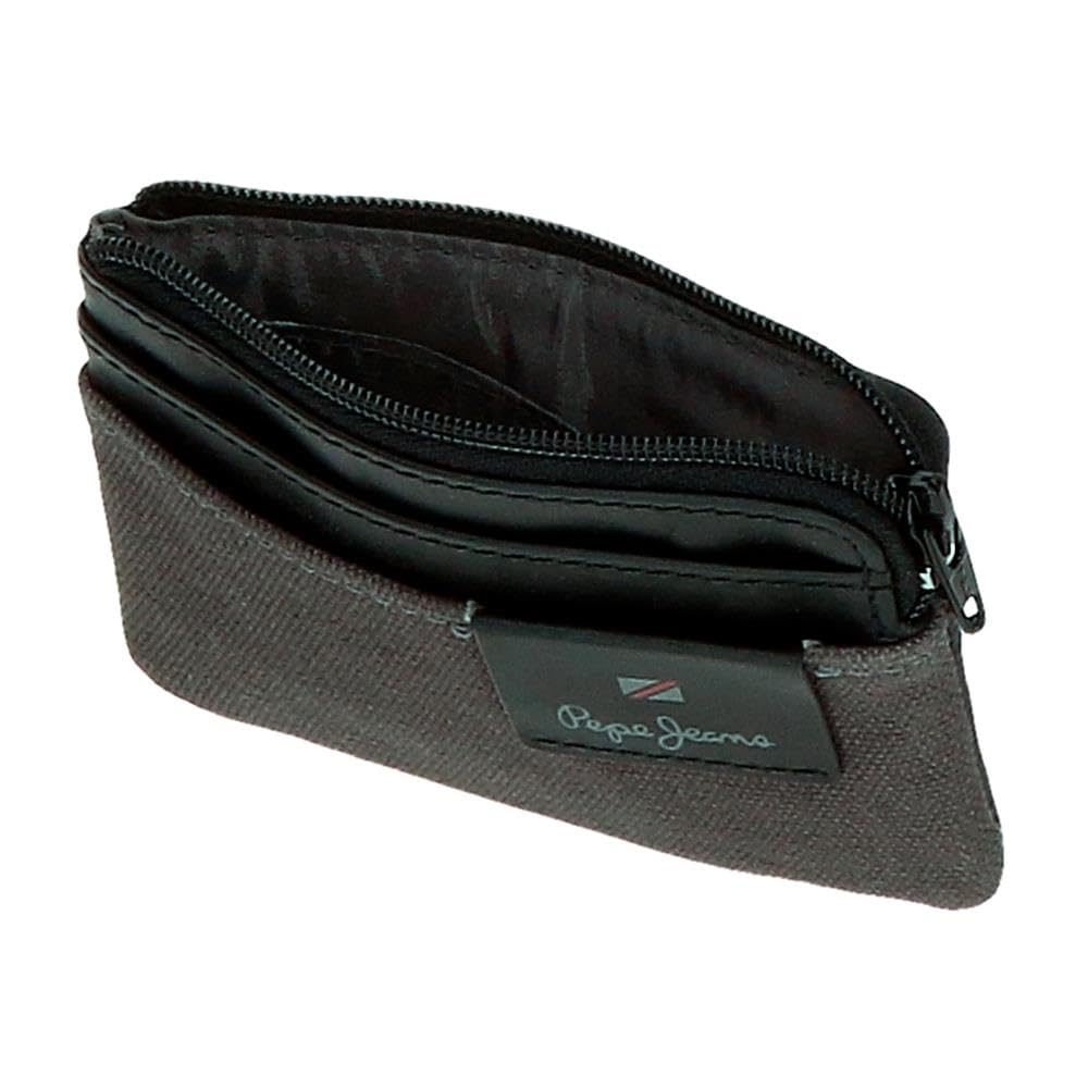 Pepe Jeans Hilltop Monedero de Hombre, con Protección RFID, Azul, 11x7x1,5 cms Piel