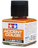 Vista 1 de Color de acento de línea de panel marrón naranja (botella de 1.4 fl oz)