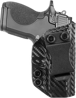 IWB Kydex Concealment Holster for Smith and Wesson S&W CSX 9mm Inside The Waistban Concealed Carry Clip (Carbon Fibre IWB Right Hand)