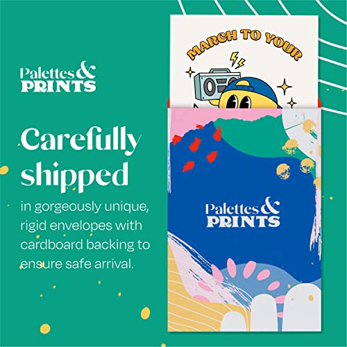 Palettes And Prints Vintage Posters For Room Aesthetic 70S, Cute Wall Decor, Cute Preppy Wall Art, Aesthetic Poster, Bedroom Dorm Room, Retro Poster (Unframed) #TOP3