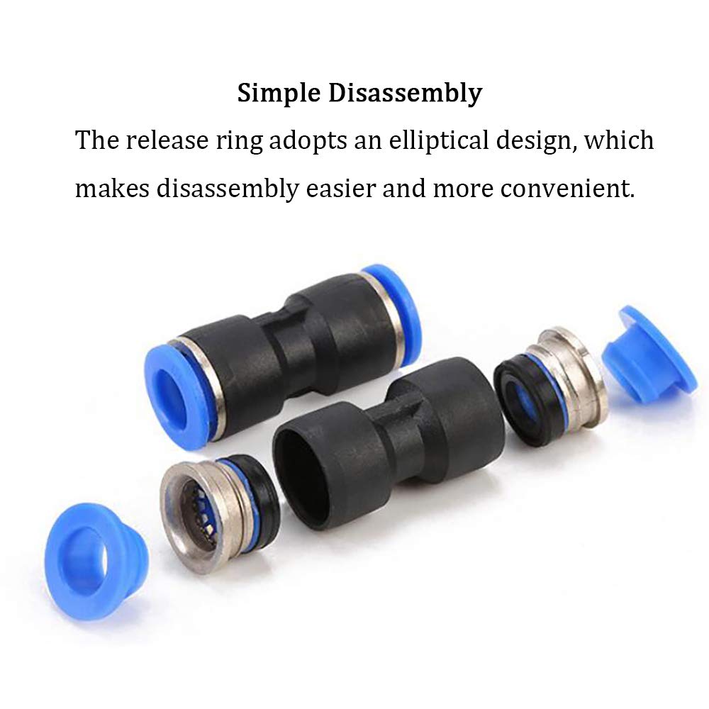 Exclusive Discount 🔥 4mm Quick Fitting, 5/32” OD Push to Connect Pipe Tube Straight Fittings, Pneumatic Air Line Connector 20Pcs Crazy Deals 4mm Quick Fitting, 5/32” OD Push to Connect Pipe Tube Straight Fittings, Pneumatic Air Line Connector 20Pcs