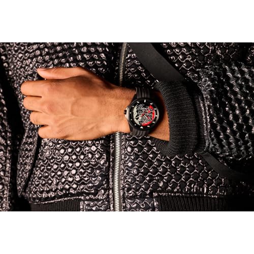 Image of Citizen Men's Eco-Drive Death Star Vader's Shadow, Stainless Steel Case, Black Silicone Strap (Model: AW1606-06W)