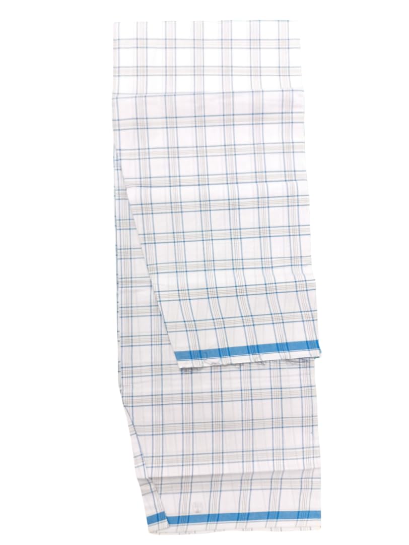 2.10-2.25 Meters Chank Brand Lungi - XL-XXL Size - Jumbo Size - Model 23#Sangu(Sankh) Mark Lungi-picture-37