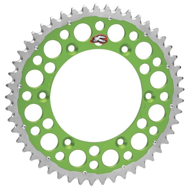 ATV&UTV Replace Parts & Accessories for Renthal 520 TwinRing Rear Sprocket 49T Green 1120-520-49GPGN for Kawasaki for Suzuki Mod-BBM45-FV24319