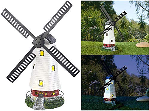 Lunartec Moulin décoratif Solaire à LED - 32 cm