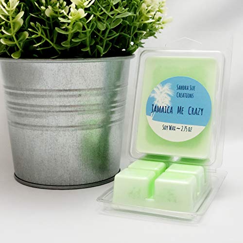 Sandra Sue Creations Jamaica Me Crazy Soy Wax Melt, 2.75 oz, All Natural, Highly Fragrant, Long Lasting