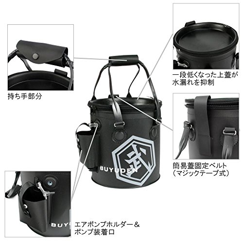TAKAMIYA(タカミヤ) 武勇伝 アジ活かしバッカン JM-2002 ブラック 25cm 3枚目