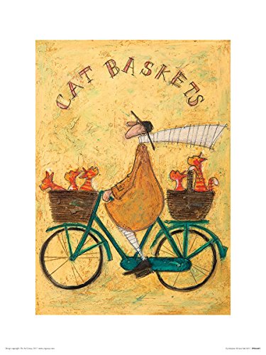 The Art Group Cat Baskets Art Print, Paper, Multi-Colour, 30 x 40...