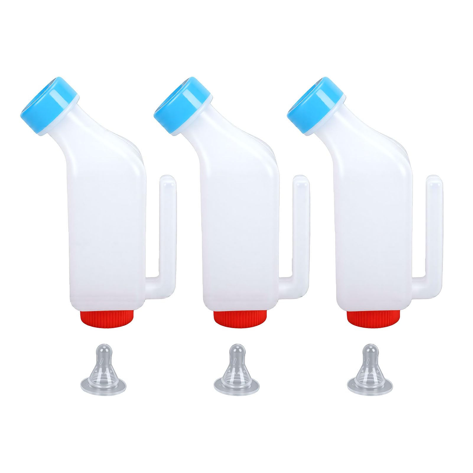 SIXRUN Allattatore per Latte di Agnello Biberon per Agnello Biberon per Confezione da 3 500 Ml Design da Appendere in Plastica per Agnelli Capre Bambini Cuccioli di Pecora
