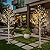 LIGHTSHARE 8 Feet 132L LED Birch Tree Lights, Pack of 2, Warm White, for Holiday Party and Christmas Decoration, Indoor and Outdoor Use