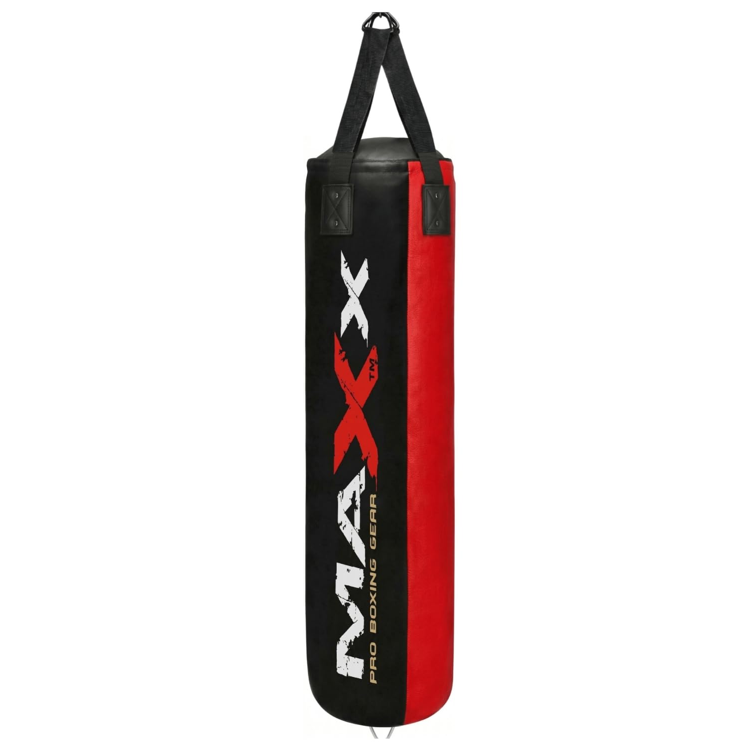 MAXX Multi Punchbags With Free Chain. Sizes 6FT, 5FT, 4FT, 3FT. (BLACK RED, 3FT)