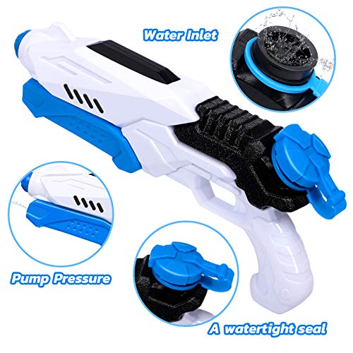 Water Gun for Kids Squirt Gun for Boys 3 Pack Water Soaker Blaster Squirt Gun Fast Trigger Summer Toy for Swimming Pools Party Outdoor Beach Sand Water Fighting Toys - Thumbnail 3