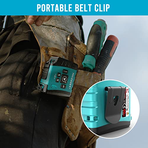 Mileseey Laser Tape Measure 3-In-1, 130Ft Laser Distance Meter, 16Ft Digital Tape Measure, Regular Tape Measure, Area Volume Pythagorean Measure, Waterproof And Rechargeable With Data Storage (Blue) #TOP7