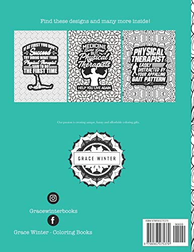 Physical Therapist Coloring Book: A Funny & Snarky Physical Therapy Gift Idea For Physiotherapists image 4