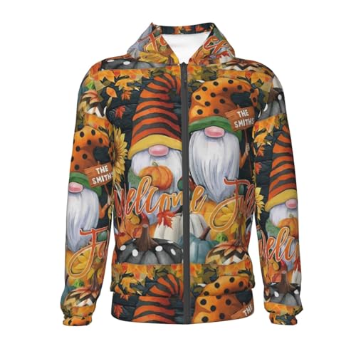 Welcom Fall Kid Hoodies Boys Zip Up Sweatshirts Girls Pullover with Pocket2