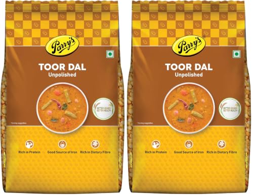 Image of Parry's Unpolished Toor Dal 1kg (Pack of 2)
