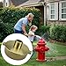 BE-TOOL Brass Fire Hydrant Adapter, High-Pressure Industrial Water Hose Coupling, Hydrant Equipment Fitting for Industrial, Agricultural (2-1/2