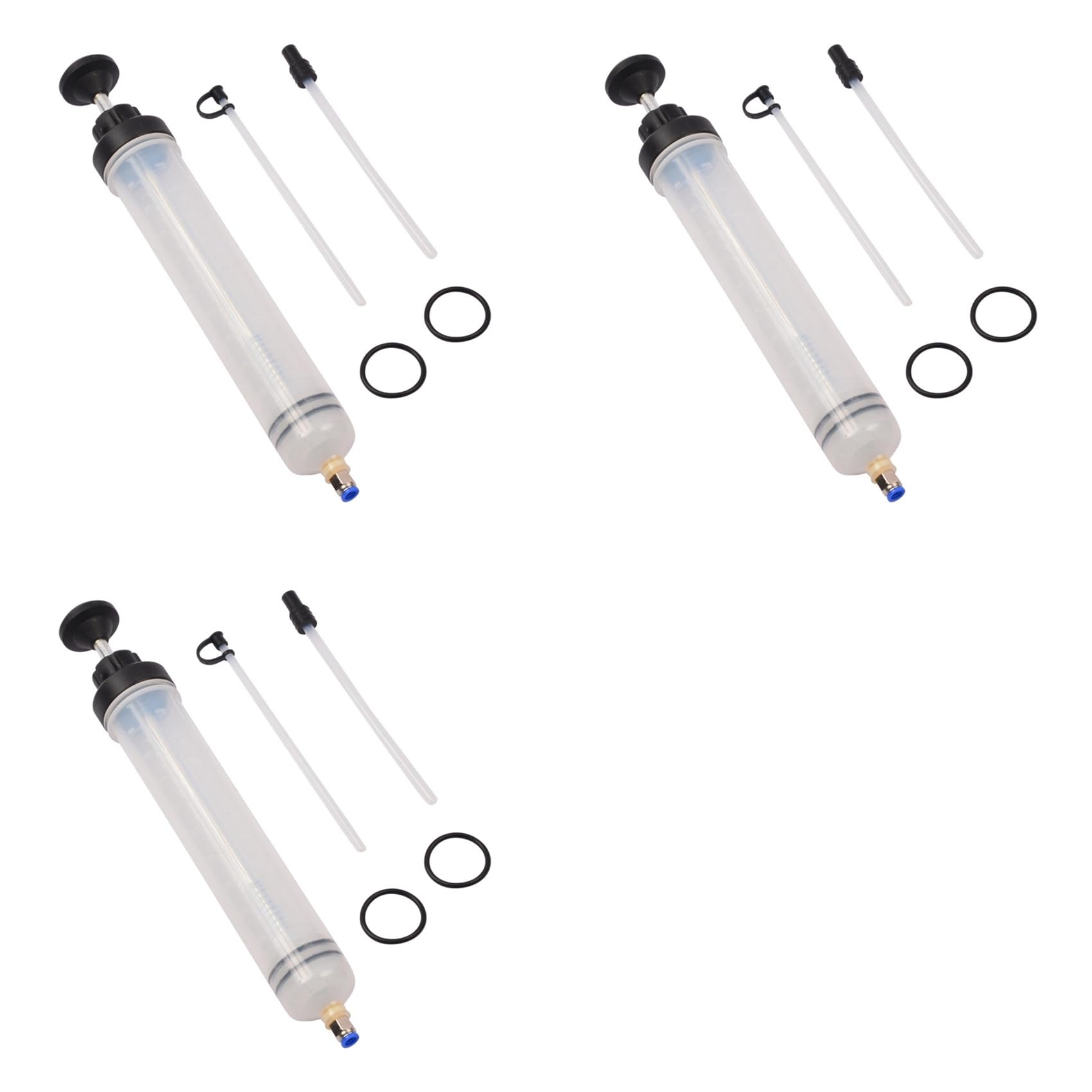 Jnchdghwa 3X 500Cc Brake Fluid Oil Extractor Auto Oil Change Syringe with Hose Manual Filler Fluid Oil Change Evacuator Pump