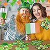 Tinlade 24 Pcs St Patricks Day Crafts Kit Lucky Shamrock Suncatcher Craft Irish Day Window DIY Tissue Paper Suncatcher Decoration Ornament for Classroom St Patricks Party Favor Supplies #5