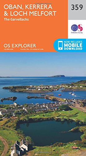 Oban, Kerrera and Loch Melfort (OS Explorer Active Map)
