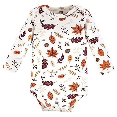Image of Hudson Baby baby-boys Cotton Long-sleeve Bodysuits 5-pack