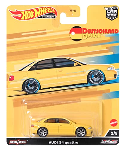 Hot Wheels Vehículo Audi S4 Quattro escala 1:64 miniatura 7