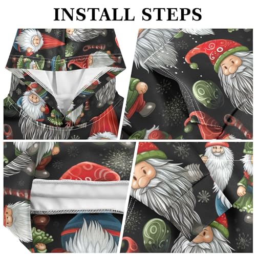 Kids Hoodies Sweaters Christmas Xmas Gnome Dwarfs Hooded Sweatshirts with Big Pockets for Boys Girls B04004473