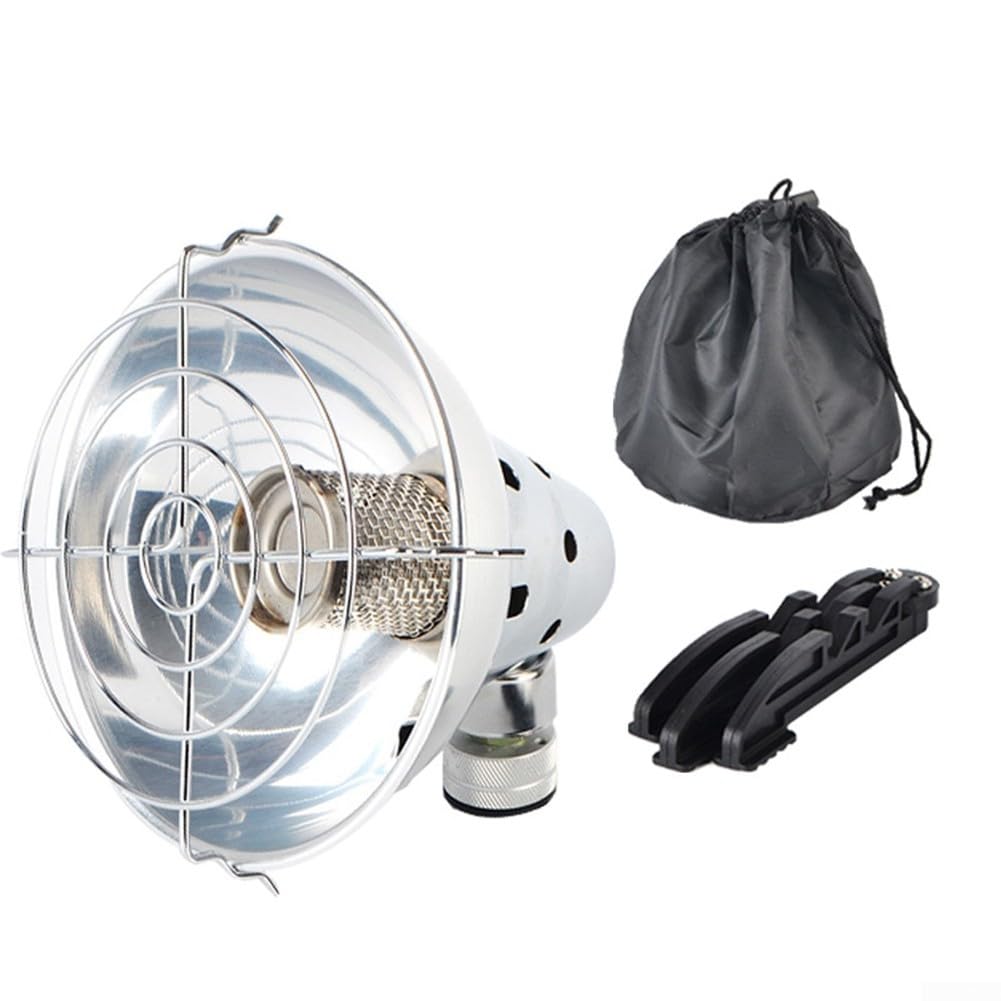 Stufa a Gas Portatile da per campeggio 285g Acciaio Stufa a Gas(silver 1)