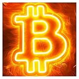 PTHEN Bunte Buchstaben Lichter Neonlampe Mit Geldsymbol Für Raumdekoration, Geschäft, Bank, Versicherung, Herstellung, Atmosphäre, 42cm×33cm(Orange,Blue,Green,Silver,Black)