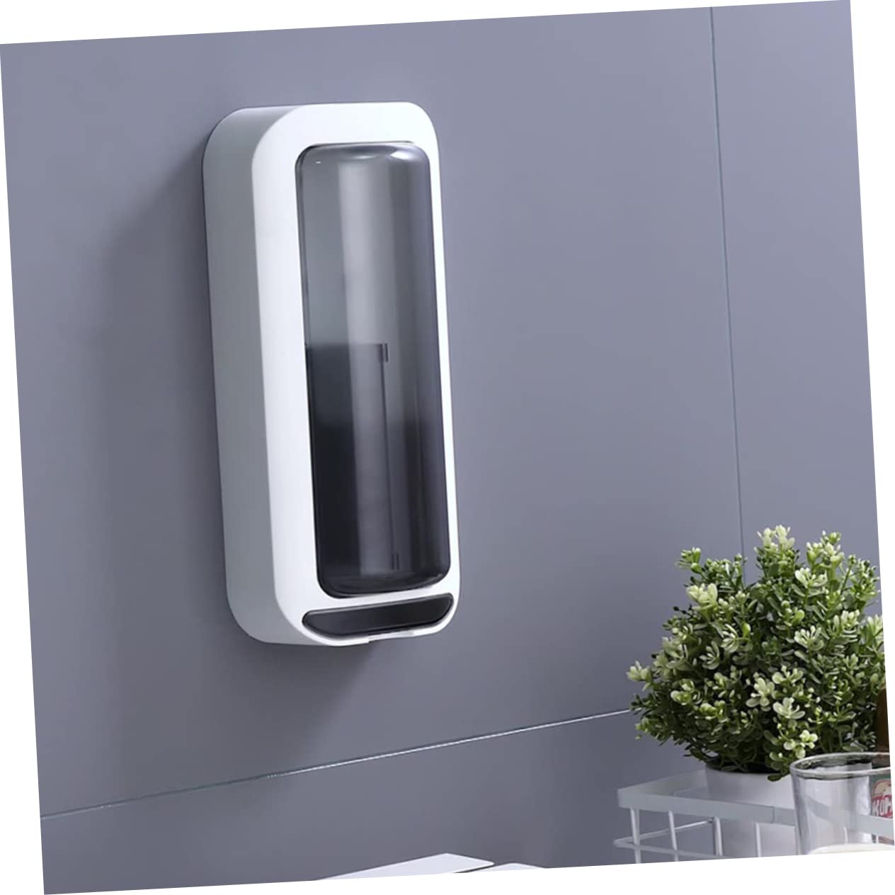 Organizer da Parete per Cucina Struttura a Scomparti e Vassoio Sgocciolante, Porta Posate in Rigida e Polistirene, per Utensili da Cucina