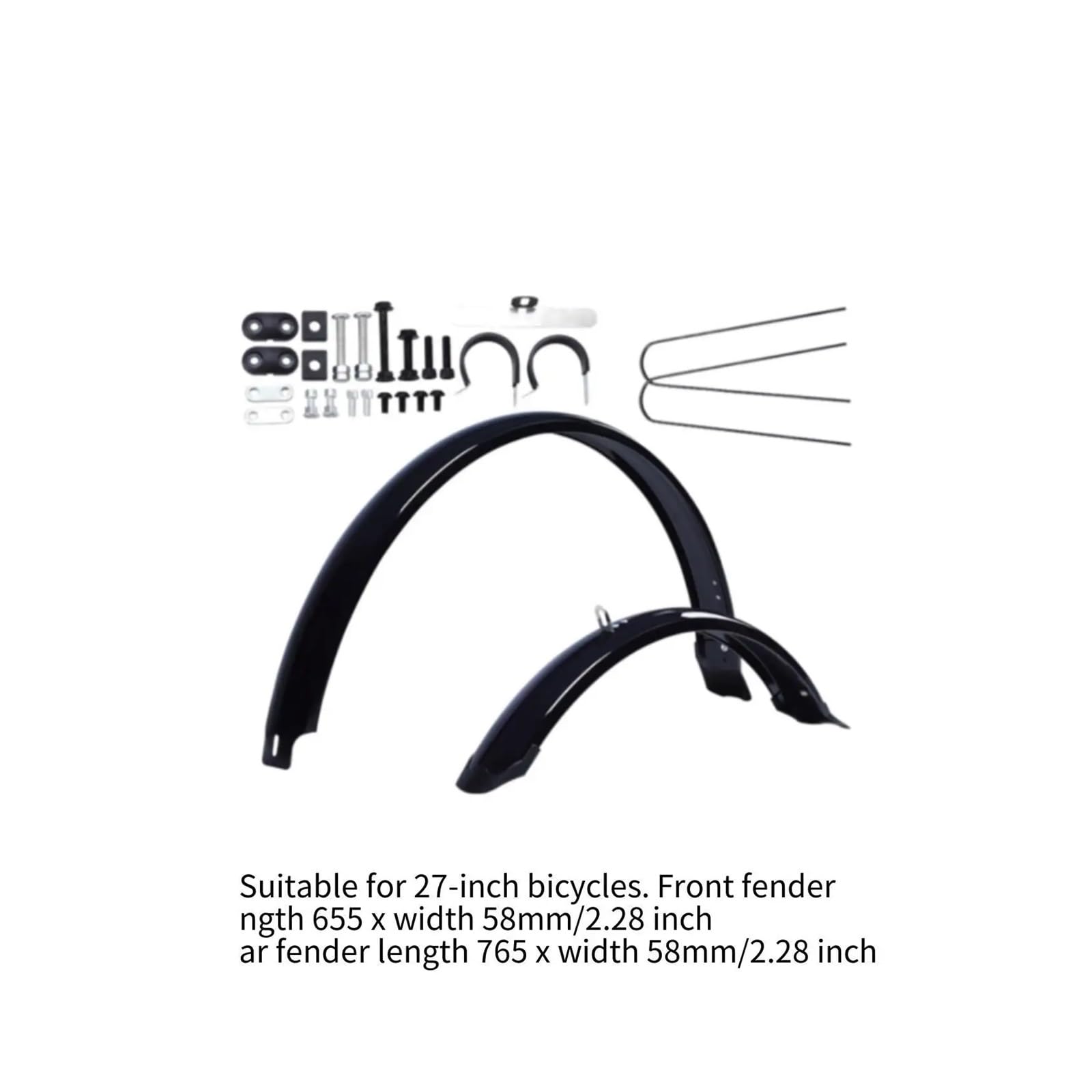 Generique Garde-Boue de Rechange for vélo, Garde-Boue Avant et arrière légers for VTT vélos Route