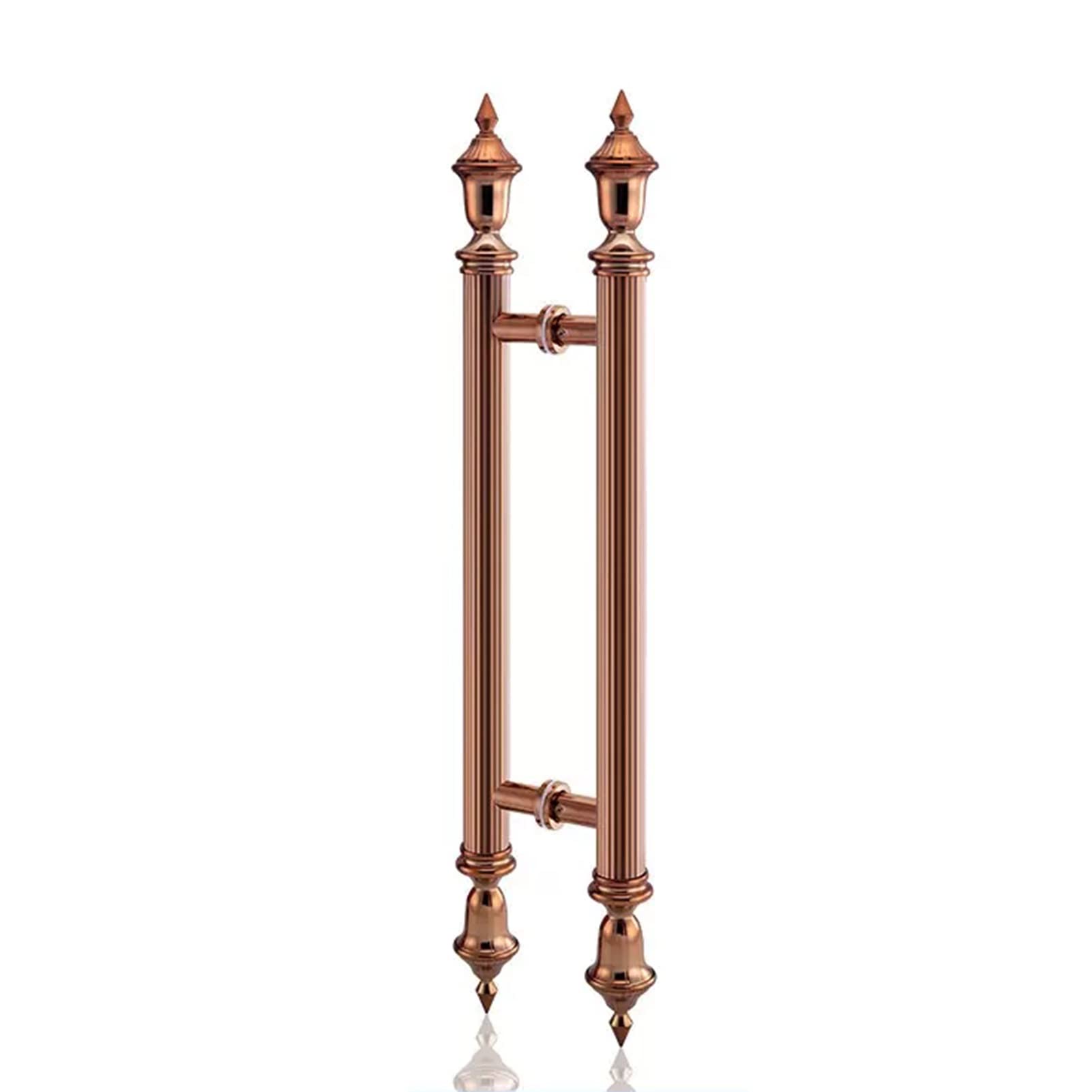 SaryEdge Euro Interior Door Handle, Push Pull Door Handle/Entrance Door Handle/Glass Handles,Stainless Steel Barn Door Wood Door Handles *80cm,Rose Gold-120cm(47 1/4",Rose Gold-120cm(47 1/4")*80cm
