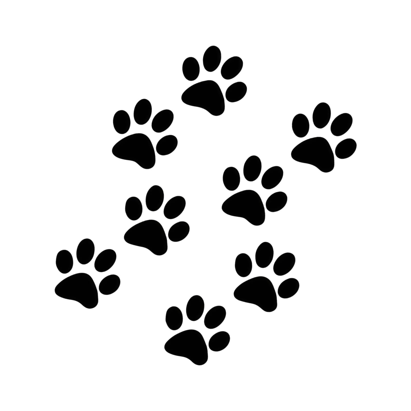 8Pcs Cats Paws Print Decals Reflective Cats Paws Stickers for Vehicle Truck SUV & Individual Items Puss Foot Decal Stickers