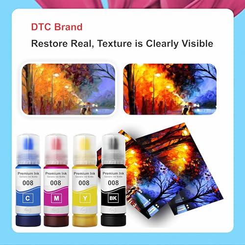 Image of Duplex DTC 008 Ink Compatible for Epson L6460, L6490, L15180, M15140, M15180, L6570, L6580, L15150, L15160 Printer (008 Yellow Ink 1 Pcs)