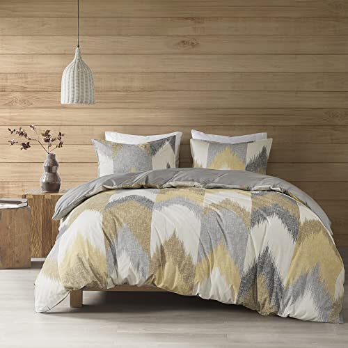 Image of Ink+Ivy Alpine Duvet Cover Set, Yellow, Full /Queen