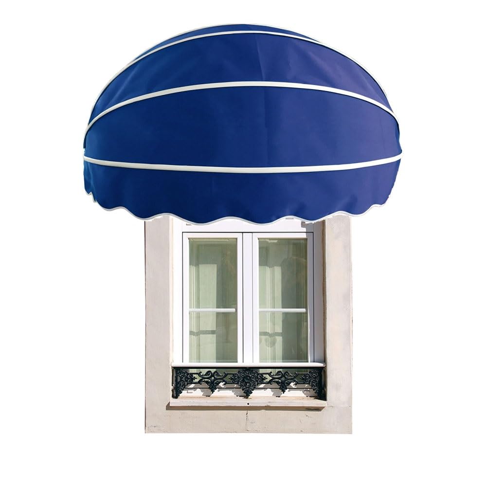 Auvent rétractable pliable résistant avec cadre en aluminium stable