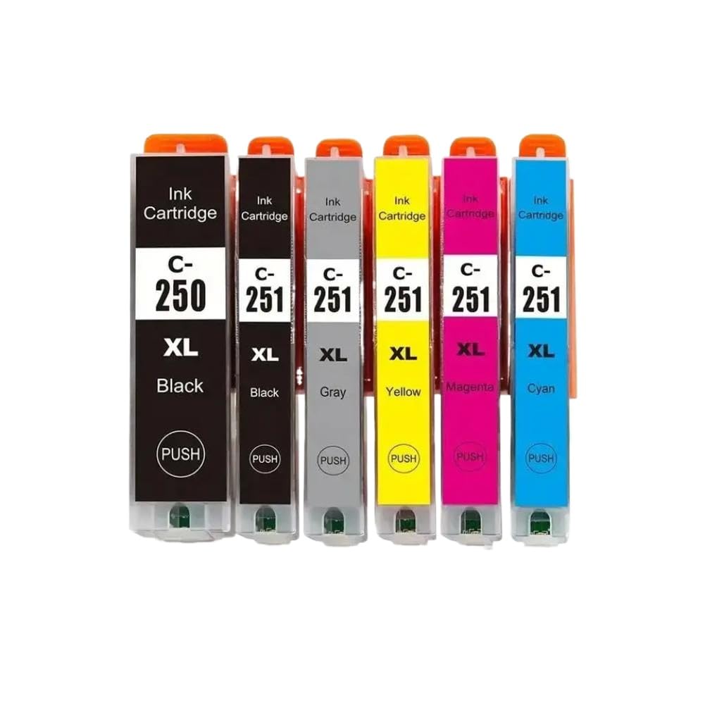 Cartucho de Tinta Compatible con MX922 MG7520 PGI-250XL CLI-251XL 250 251 CLI251 PGI-250 XL(1 Set)