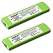 HQRP 2-Pack Battery Compatible with Panasonic HHF-1PSC RP-BP140H RP-BP61 RP-BP61PY SL-CT730 SL-CT830 SL-J905 SL-J910 RP-BP62