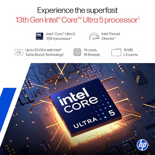 Image of HP 15, Intel Ultra 5 125H, 12 Tops (32GB DDR5, 1TB SSD) FHD, IPS, 15.6'' /39.6cm, Win11, M365 Basic(1yr)*Office24, Silver, 1.65kg, fd1279TU, Intel Arc Graphics, FHD Camera, Backlit, AI Powered Laptop