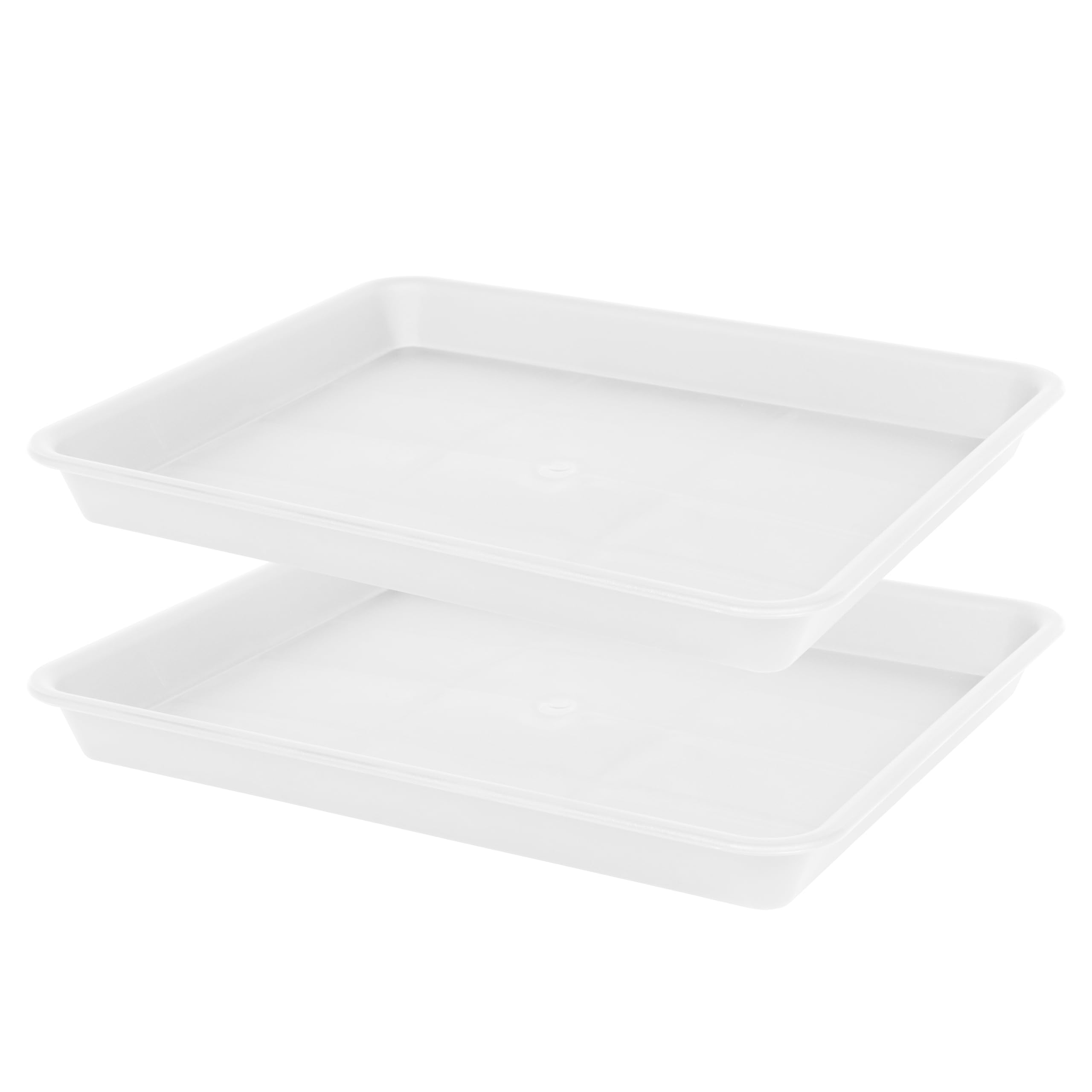 2 pack plant growing nursery 1020 trays heavy sturdy seed starting saucer no holes starter tray for indoors 2234x11234 creamy white