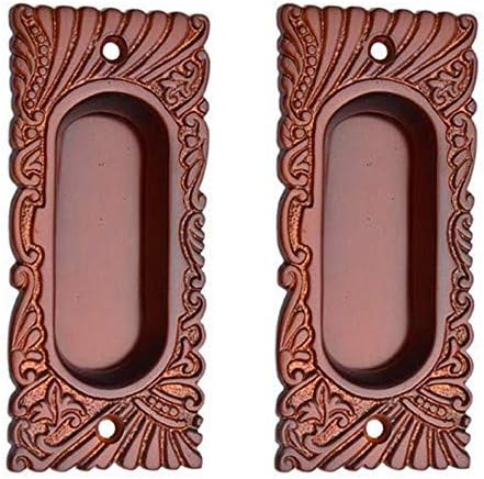 Adonai Hardware Hazaiah Silicon Bronze Decorative Flush Pull (Supplied as 2 Pieces per Pack) (155mm, Distressed Silicon Bronze Medium Patina)