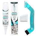 Penta USA White Grout Filler and Grout Removal Tool Bundle Set - Fast Drying Grout Repair Kit, Restores Tiles Joints, Tile Grout Scraper Saw