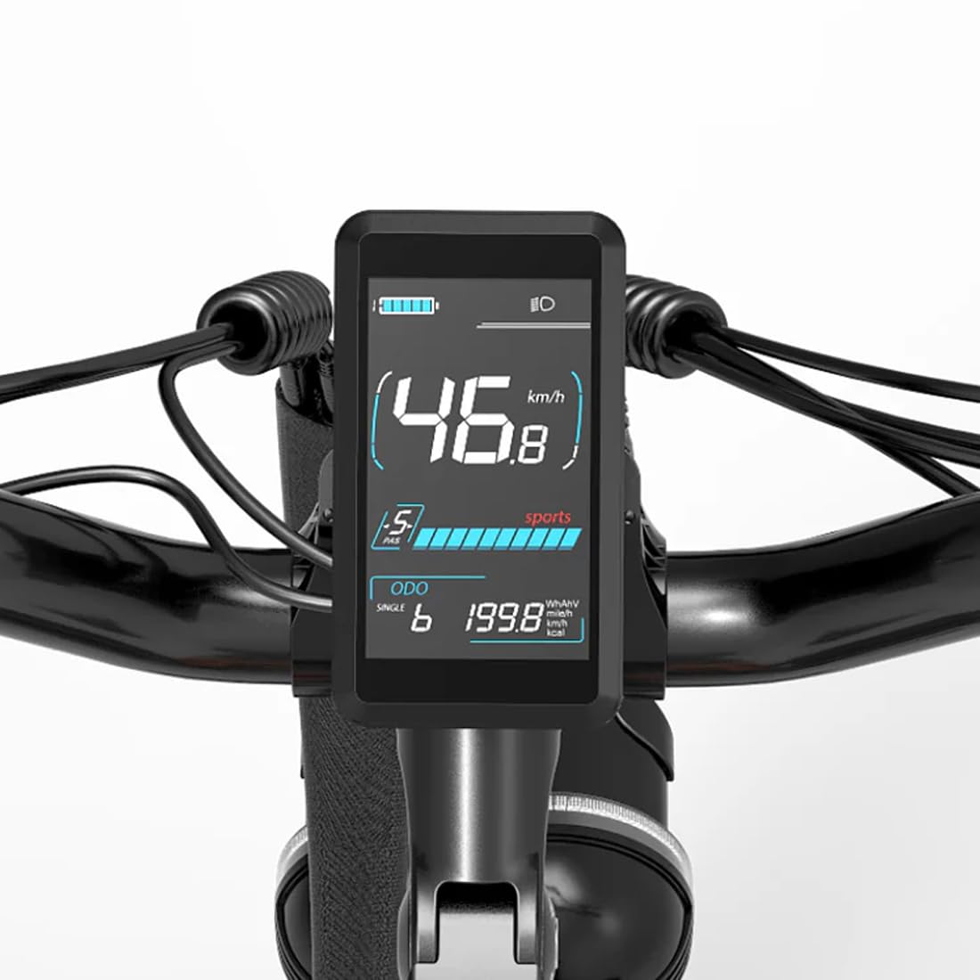 LANKELEISI La mountain bike elettrica Dukawey Silvertip8 è dotata di una batteria al litio da 52 V 20 Ah e pneumatici larghi 26 pollici.