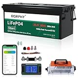 OGRPHY 36V Lithium Battery, 3.84KWh Golf Cart Batteries with 200A BMS, 25A Lifepo4 Battery with Charger, 1000A Peak Current Perfect for Golf Cart, Solar, Trolling Motor(100AH)