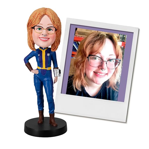 Custom Bobbleheads - Fallout Vault 33 Female Custom Bobblehead - Officially Licensed - Personalized Gift from Photos