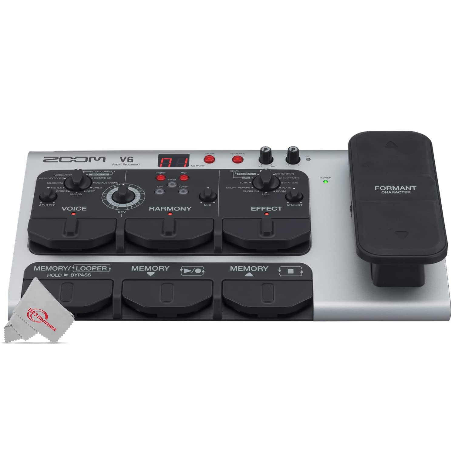 Amazon.com: Zoom V6-SP Multi-Effects Vocal Processor Pedal with 