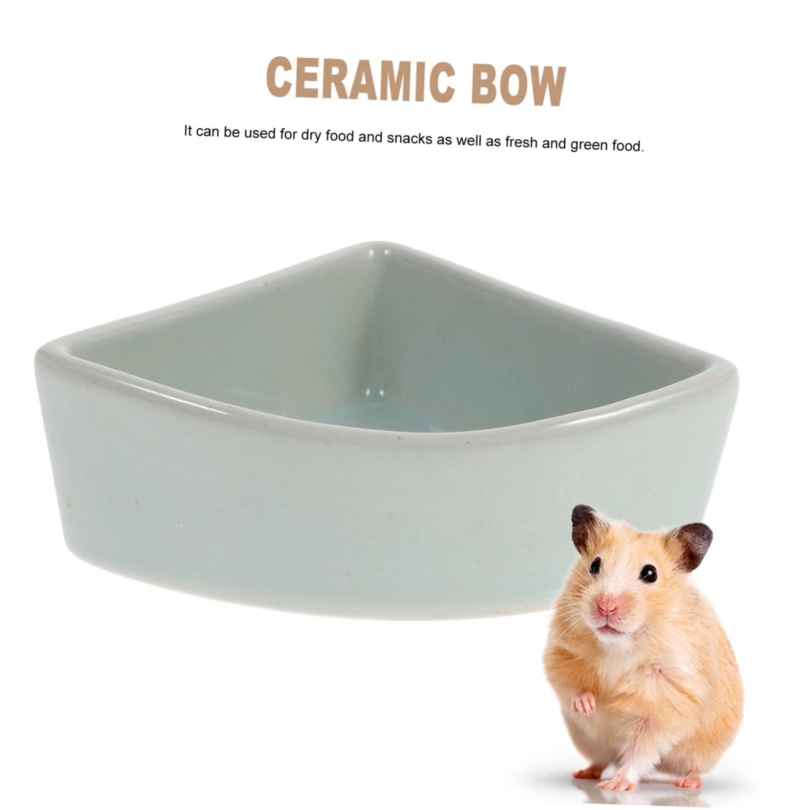 Hemobllo 1pezzi Ciotola in Ceramica Per Cibo Per Criceti Ricci e Volanti Ciotola Per Cibo Resistente Alla Masticazione Base Pesante Per Piccoli Animali Domestici